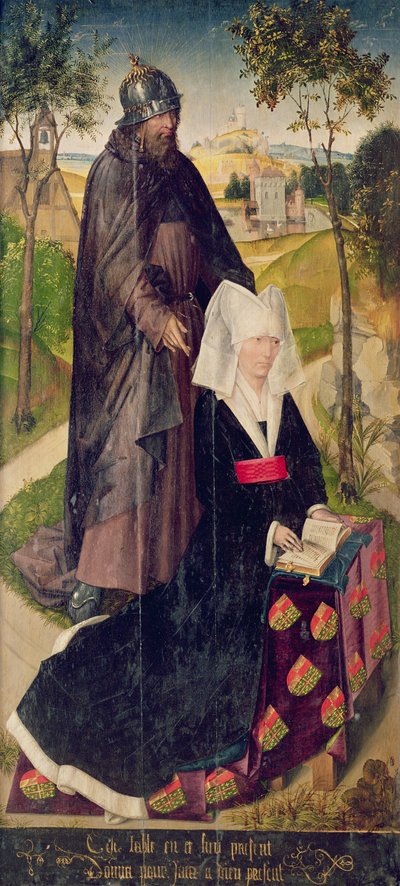 Guillemette de Montagu med Saint Guillaume, 1460-66 (malet panel) af Rogier van der Weyden