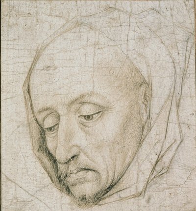 Studie af en gammel mands hoved, 1400-tallet af Rogier van der Weyden