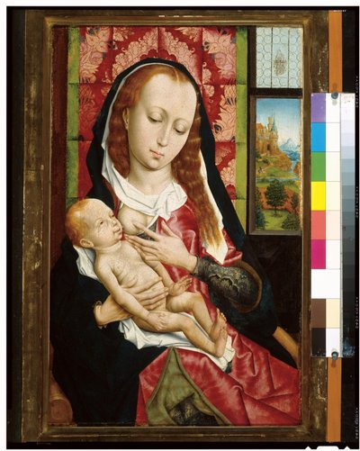 Jomfruen og barnet, ca. 1480 af Rogier van der Weyden