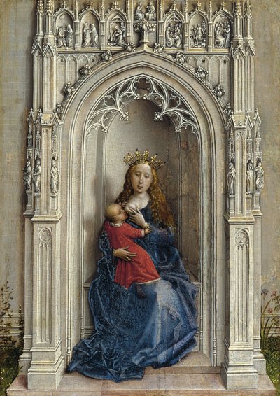 Jomfruen og barnet tronede, ca. 1433 af Rogier van der Weyden
