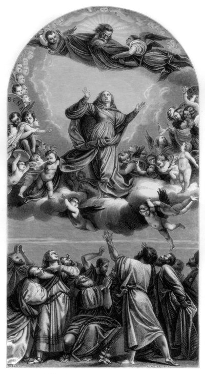 Jomfruens antagelse, 1516-1518 1870 af Roland Brunier