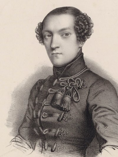 Portræt af pianisten og komponisten Antoine de Kontski 1817-1899. af Romain Cazes