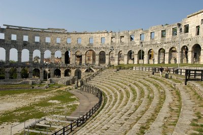 Amfiteater i Pula, Kroatien af Roman
