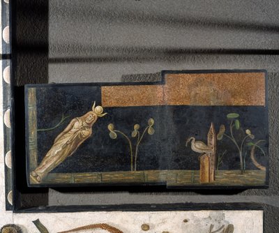 "Asarotos" (gulv ufejet) Fragmenter af mosaik signeret af Harakliton fra Rom, 2. århundrede e.Kr., Rom af Roman