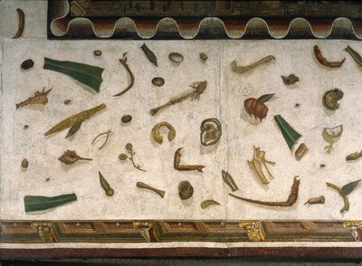 "Asarotos" (gulv ufejet) Fragmenter af mosaik signeret af Harakliton fra Rom, 2. århundrede e.Kr., Rom af Roman