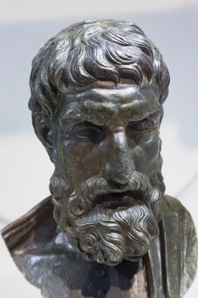 Buste af Epicurus buste (bronze) af Roman