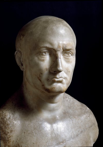 Buste af Scipio den afrikanske (marmorskulptur) af Roman