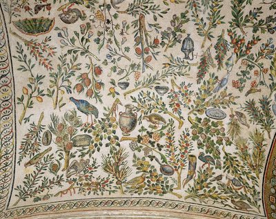 Ceiling decoration with flowers and birdsdani af Roman