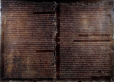 Claudienne-bord: tale af Claude (Claudius eller Clodio af Roman