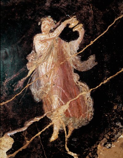 Danser med bækkener (fresco af Roman