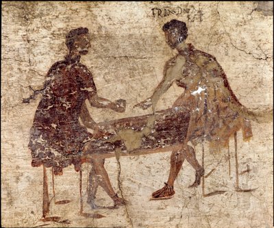 Terningespillere (fresko af Roman