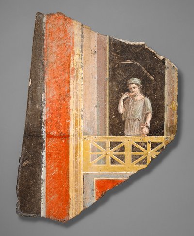 Fragment af en kvinde på en altan af Roman