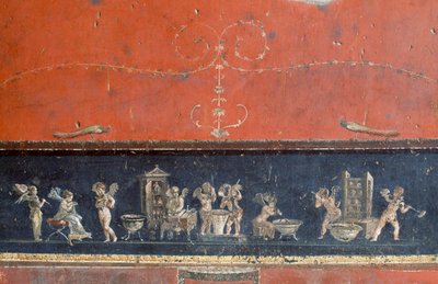 Frise af amoriner, House of Vettii, Pompeji (Unescos verdensarvsliste af Roman