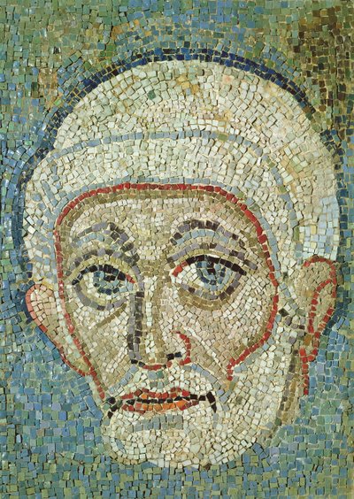 Hoved (mosaik) af Roman