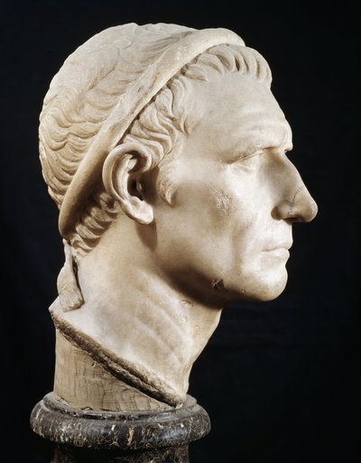 Leder af Antiochus III den Store (Marmorskulptur) af Roman