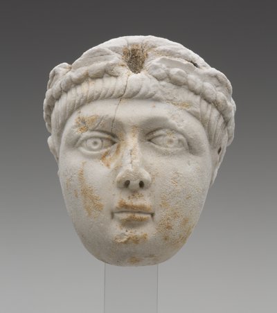 Leder af kejser Honorius som et barn, slutningen af det 4. århundrede e.Kr. (marmor) af Roman