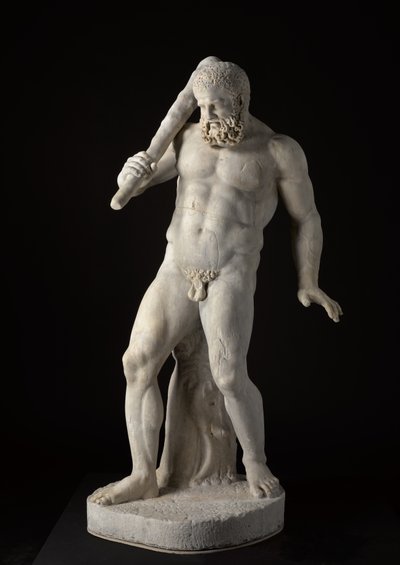Herakles, 2. århundrede (marmor) af Roman