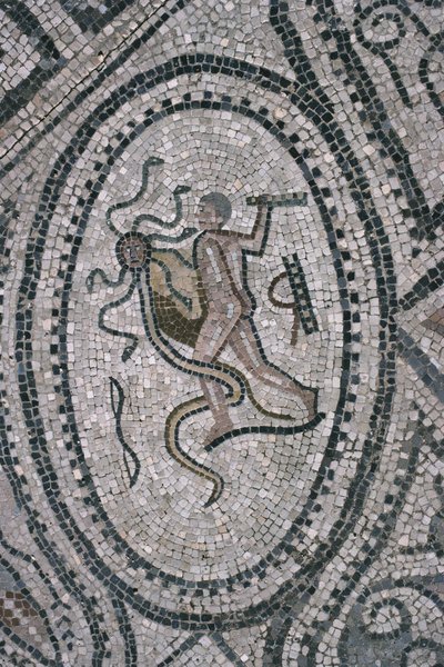 Herkules og den lernaeiske hydra, fra gulvet i "Herkules