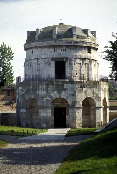 Theodorik den Stores mausoleum (455 - 526), Ravenna. af Roman
