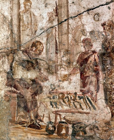 Købmand i forum (fresco af Roman