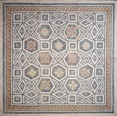 Mosaik, 2. århundrede (marmor og glas) af Roman