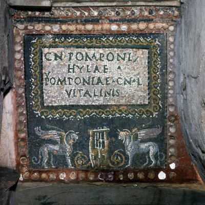Mosaik af Pomponio Hylax
