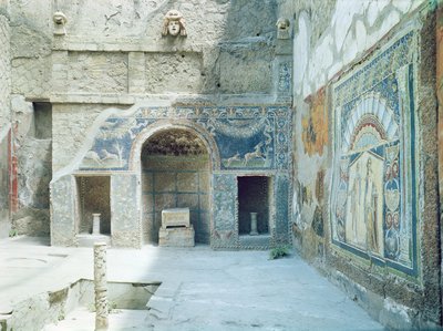 Frilufts triclinium af Neptuns og amfitrits hus af Roman
