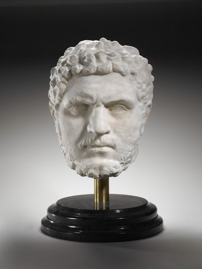 Portræt af Caracalla, kejser af Romerriget, 211-17 e.Kr. (marmor) af Roman