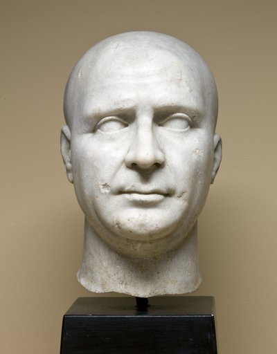 Portræt af en Isis-præst, tidligt 2. århundrede e.Kr. (prokonnesisk marmor) af Roman