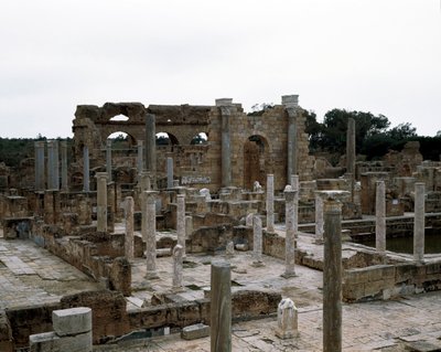 Offentligt bad bygget under kejser Hadrian, 2. århundrede af Roman