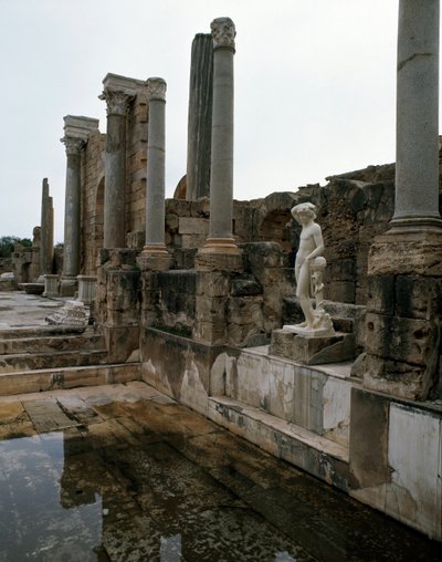 Offentligt bad bygget under kejser Hadrian, 2. århundrede af Roman
