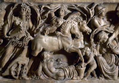 Rapture of Proserpina, detalje (marmor) af Roman