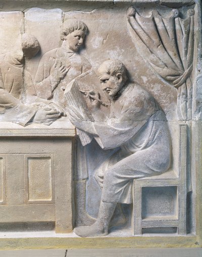 Relief fra mausoleum forestillende skatteopkræver af Roman