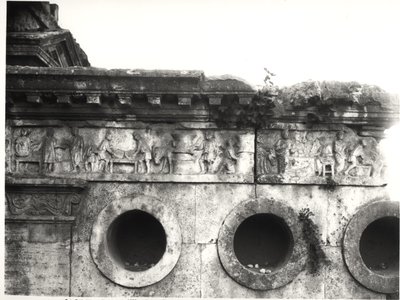 Relief fra frisen, der skildrer brødfremstillingsprocessen, ca. 30 f.Kr. (detalje) af Roman