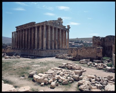 Rester af Bacchus-templet af Roman