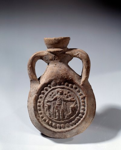 Romersk kunst: Terracotta lovprisning pære med fod, der repræsenterer en helgen. 4. århundrede e.Kr. Paris, Louvre-museet af Roman