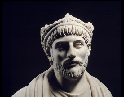 Romersk græsk kunst: Skulptur af den romerske kejser Julien ler frafaldne (331 - 363) (4. århundrede ap. JC) Paris, Musee Du Louvre af Roman