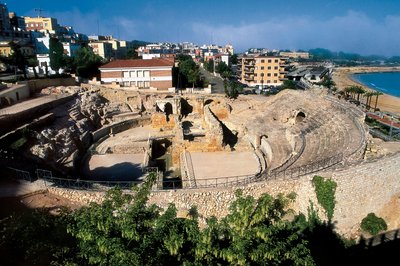 Romersk amfiteater, Tarragona, Catalonien, Spanien af Roman