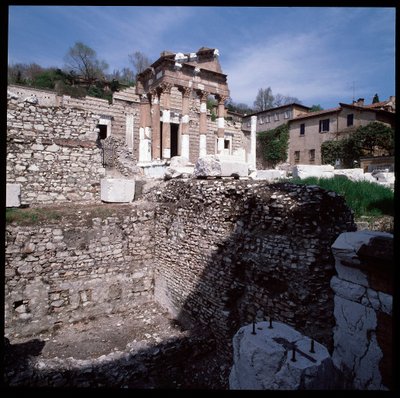 Romersk kunst: udsigt over hovedstaden, 73 AD, Brescia, Italien af Roman