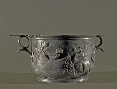 Sølv skyphos, 2. århundrede f.Kr af Roman