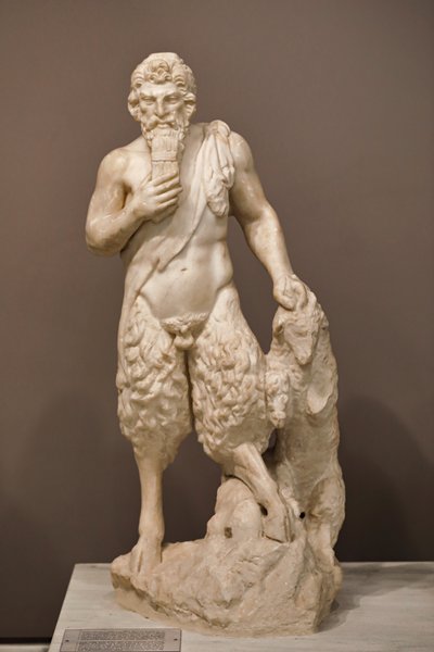 Statue af guden Pan, 2. århundrede af Roman