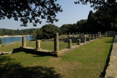 Den romerske villa i Verige Bay, Brijuni, Kroatien af Roman