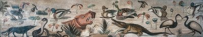 Dyr i Nilen, fra Faunens Hus (Casa del Fauno), Pompeji af Roman