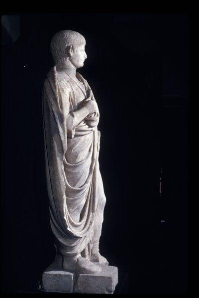 Togate-statue af den unge Nero, ca. 50 AD (marmor) af Roman
