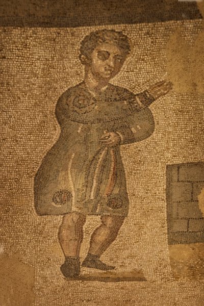 Two Apse Room, gulvmosaik, Villa Romana del Casale, Piazza Armerina, Sicilien, Italien (foto) af Roman
