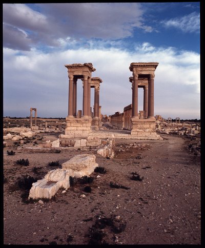Udsigt over Tetrapylon (fotografi) af Roman