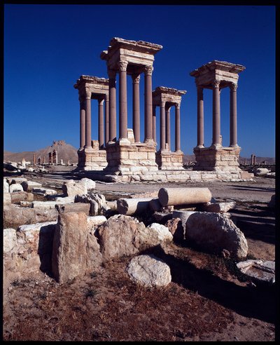Udsigt over Tetrapylon (fotografi) af Roman