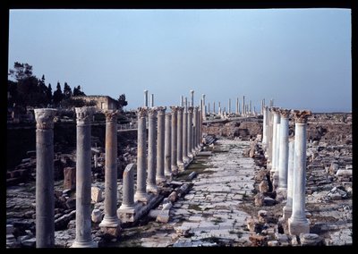 Udsigt over det arkæologiske sted, 2.-4. århundrede af Roman