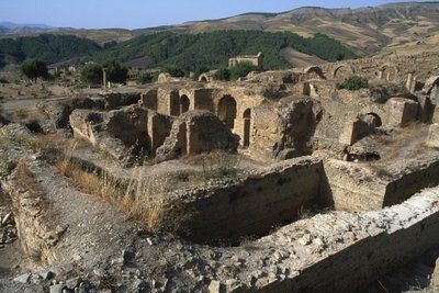 Generelt billede af badene, højkejsertid (27 f.Kr.-395 e.Kr.) af Roman Imperial Period