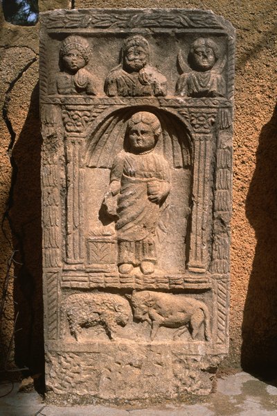 Stela, højkejsertid (27 f.Kr.-395 e.Kr.) af Roman Imperial Period
